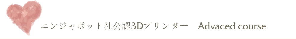 ニンジャボット社公認3dプリンターアドバンスコース